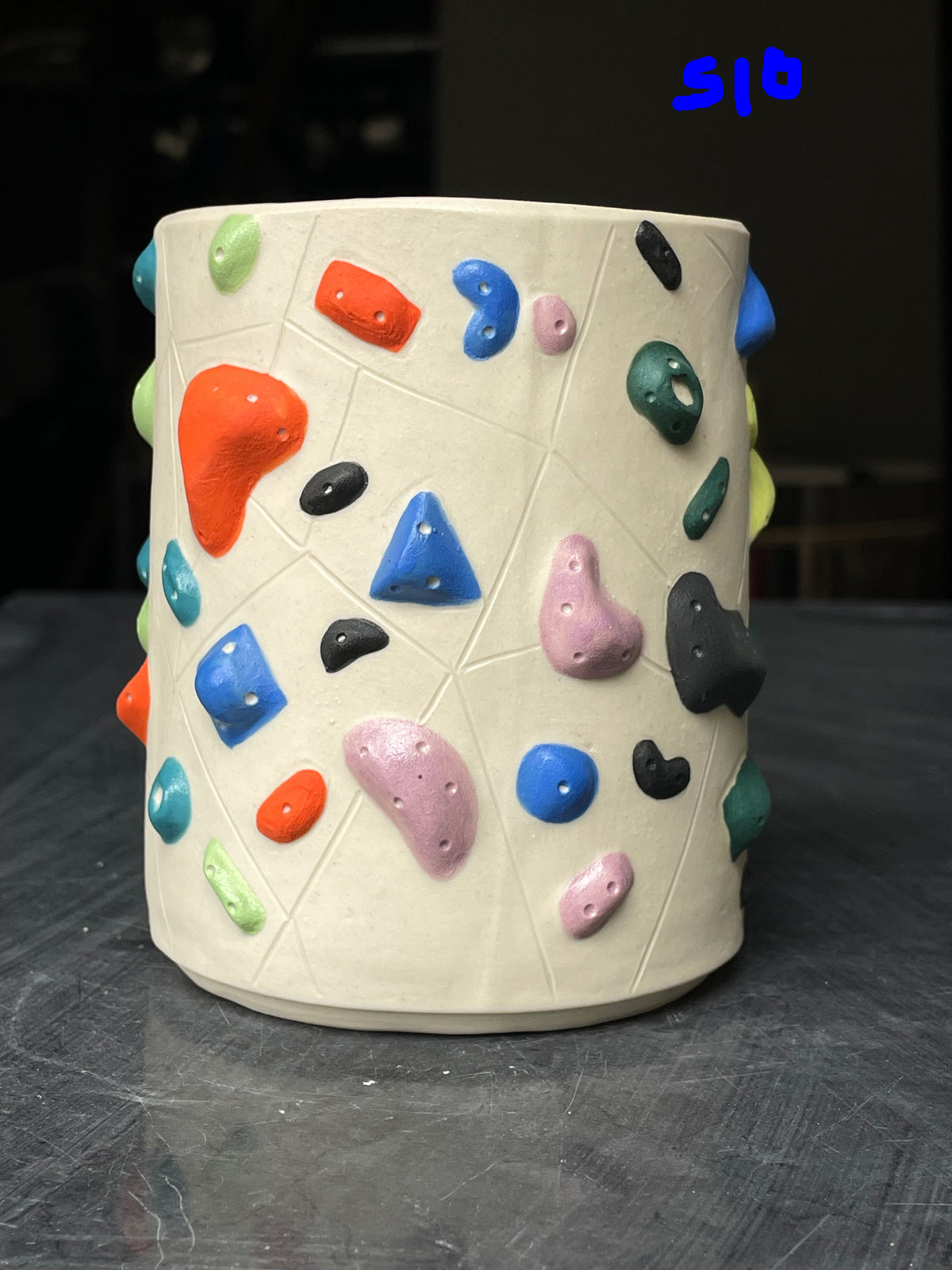 White Climbing Wall Cup (no handle) - 16oz