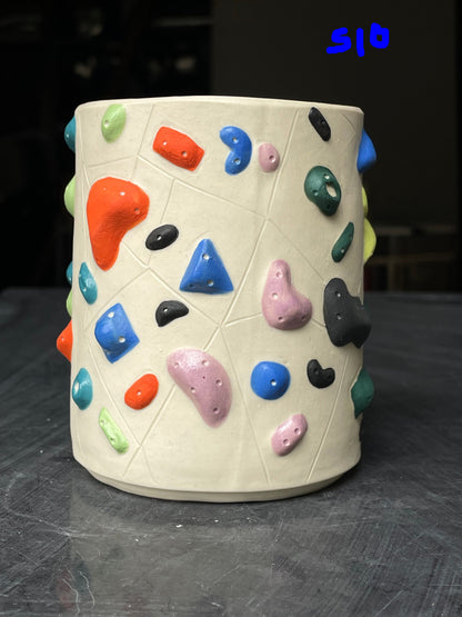 White Climbing Wall Cup (no handle) - 16oz