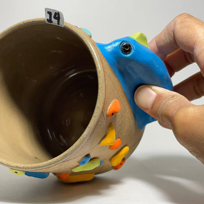Climbing Cup - Hold Handle - Toasty Brown Clay (12oz)