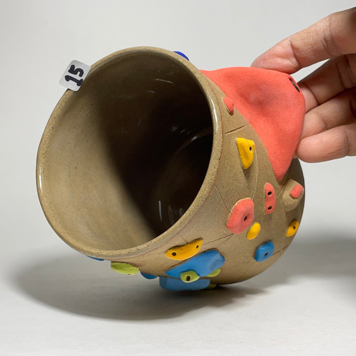 Climbing Cup - Hold Handle - Toasty Brown Clay (12oz)