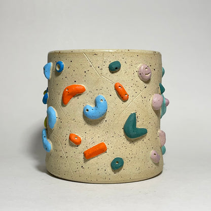 Climbing Cups (no handle) - Buff Speckled (10-12oz)