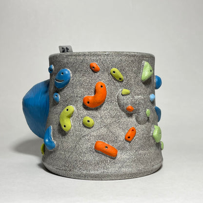 Climbing Cup - Hold Handle - Granite Clay (10-11oz)