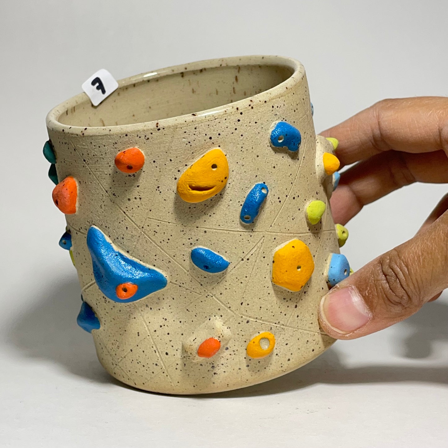Climbing Cups (no handle) - Buff Speckled (10-12oz)