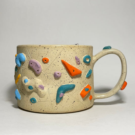Climbing Mug in Buff Speckled Clay 13oz #11