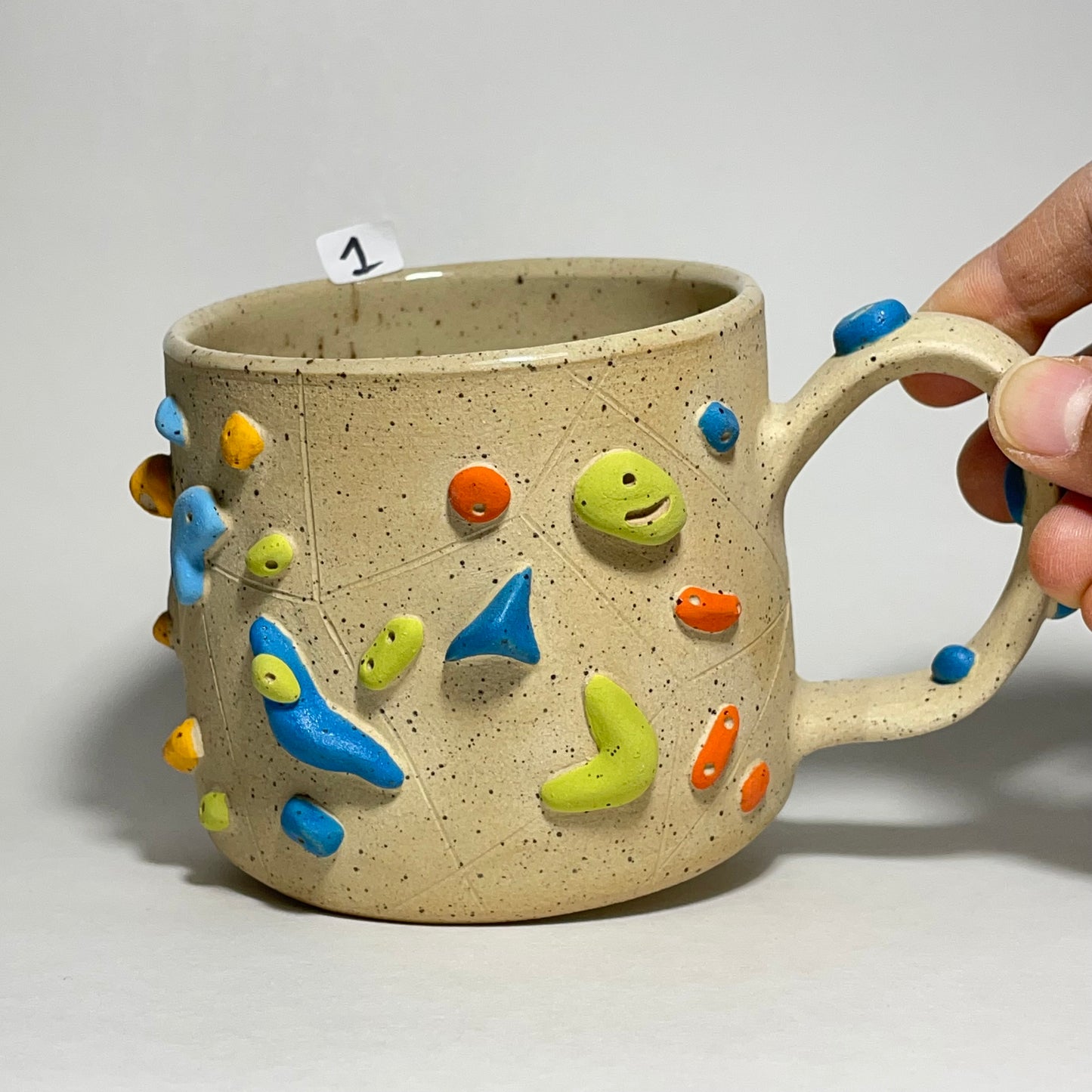 Climbing Mugs - Buff Speckled (10-11oz)
