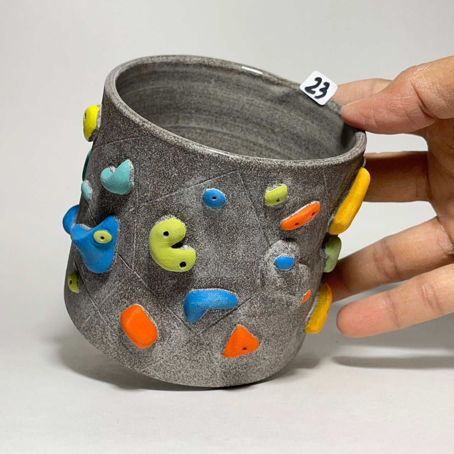 Climbing Cups (no handle) - Granite Clay