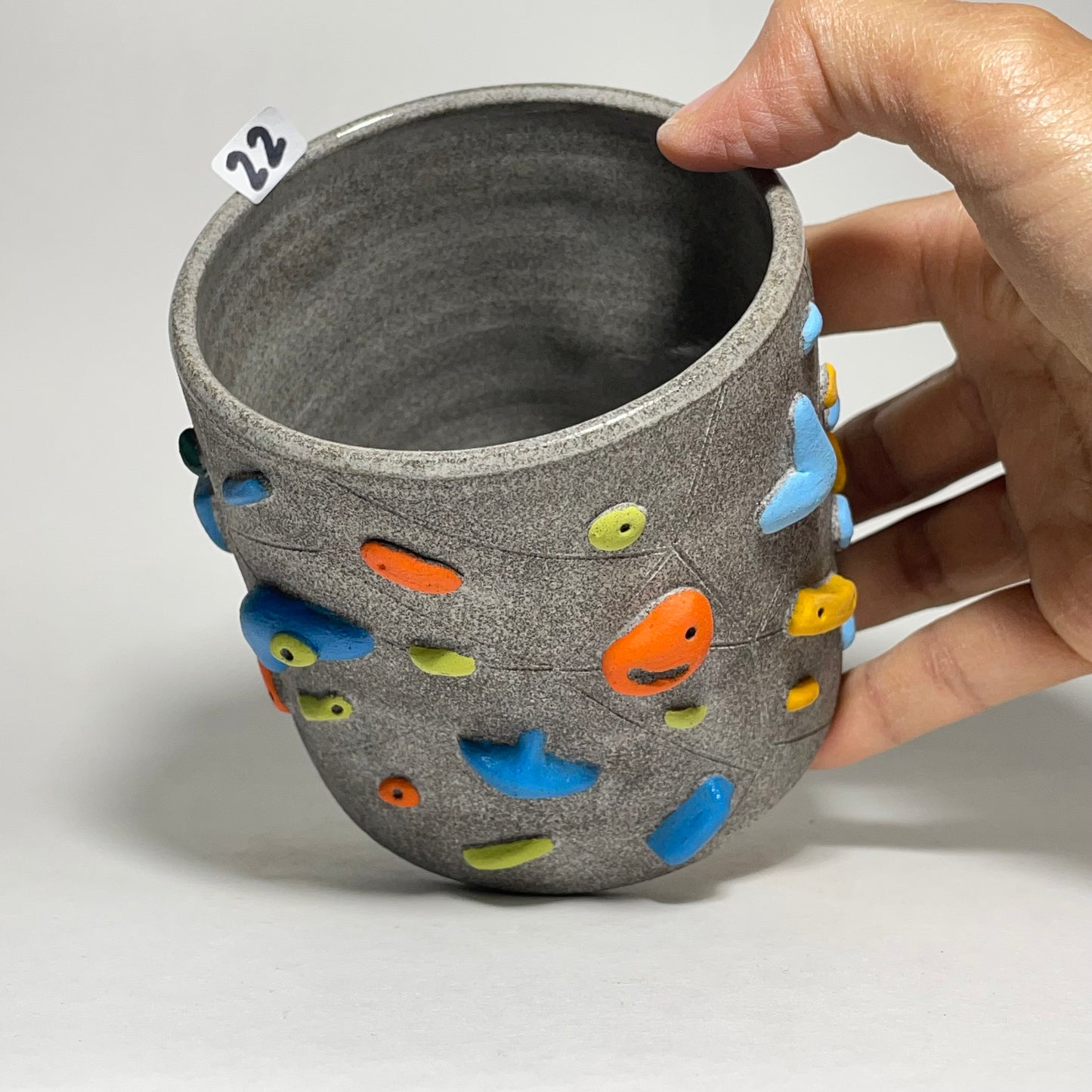 Climbing Cups (no handle) - Granite Clay