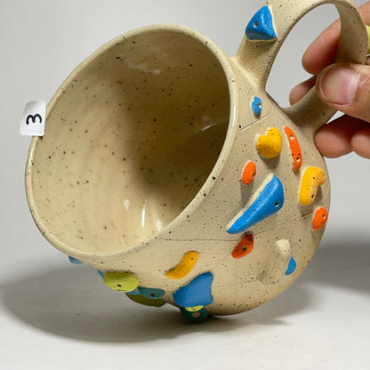 Climbing Mugs - Buff Speckled (10-11oz)