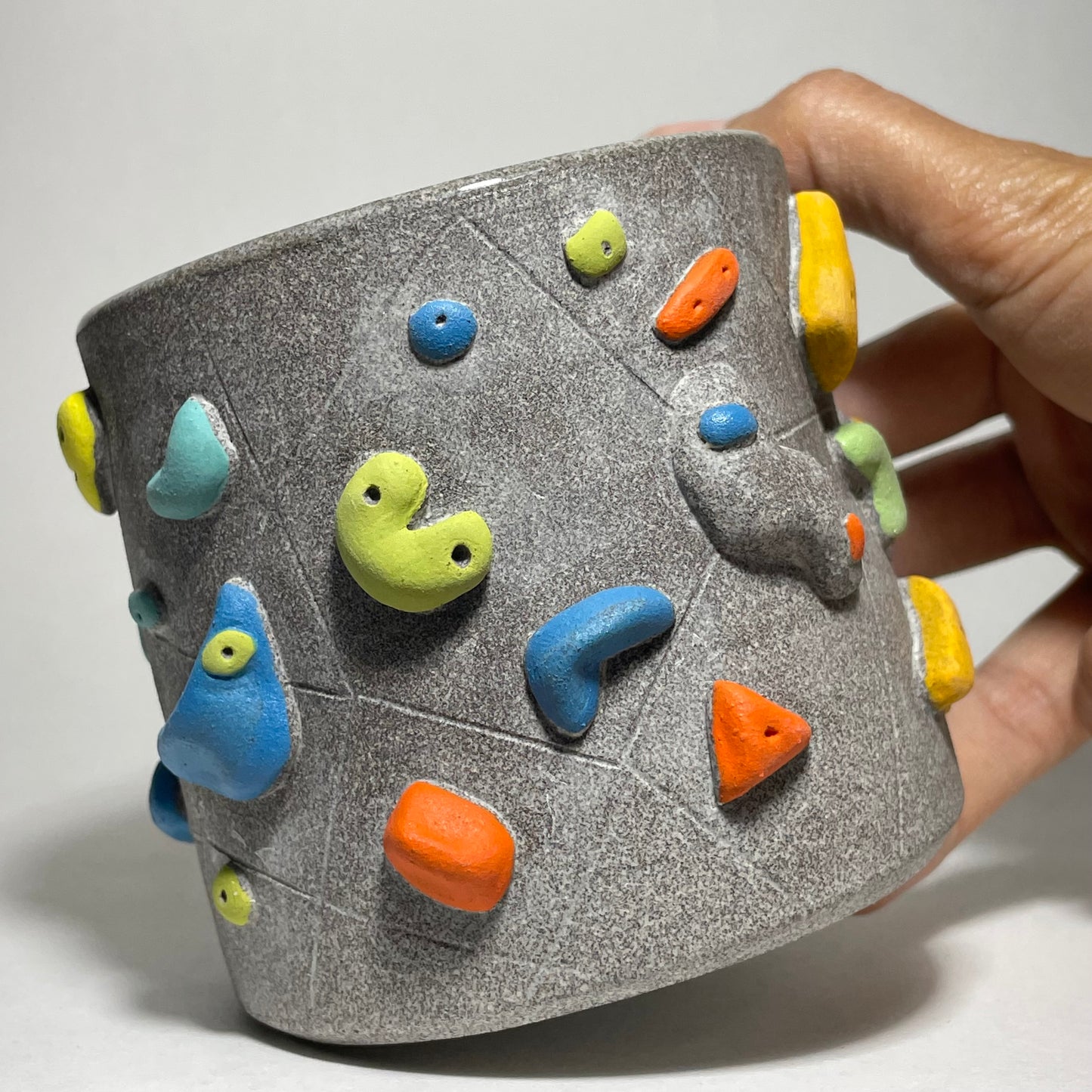 Climbing Cups (no handle) - Granite Clay