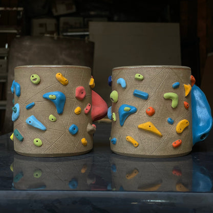 Climbing Cup - Hold Handle - Toasty Brown Clay (12oz)