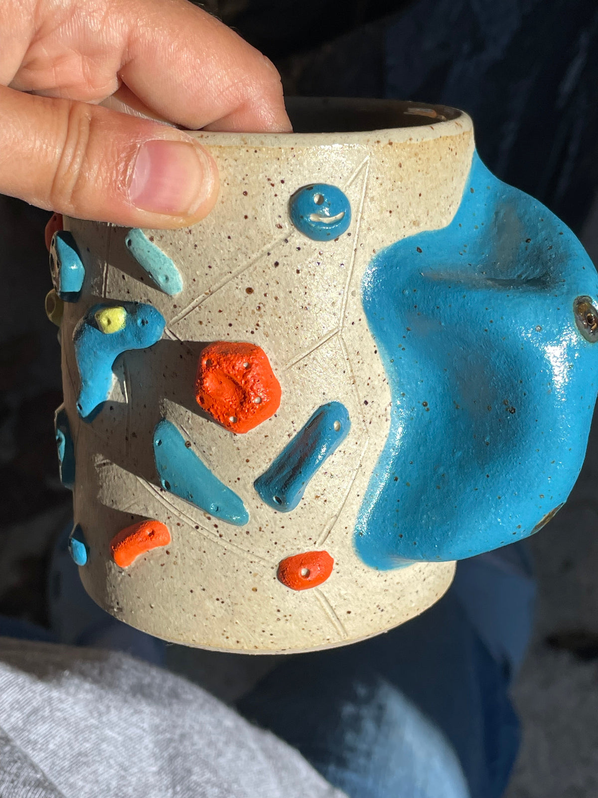 Buff Speckled Cups - OVERFIRED/SECONDS