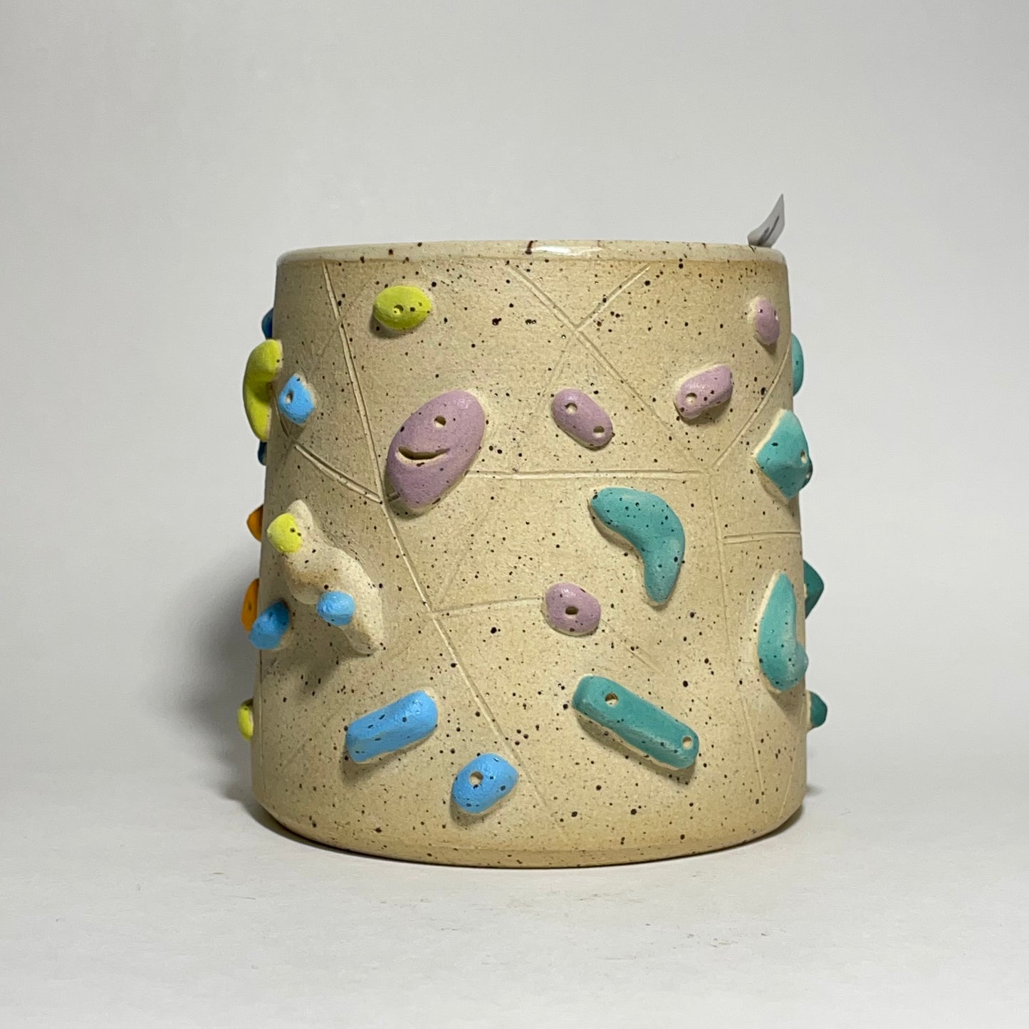 Climbing Cups (no handle) - Buff Speckled (10-12oz)