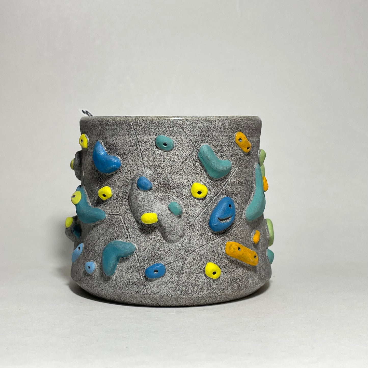 Climbing Cup - Hold Handle - Granite Clay (10-11oz)