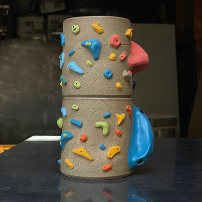 Climbing Cup - Hold Handle - Toasty Brown Clay (12oz)