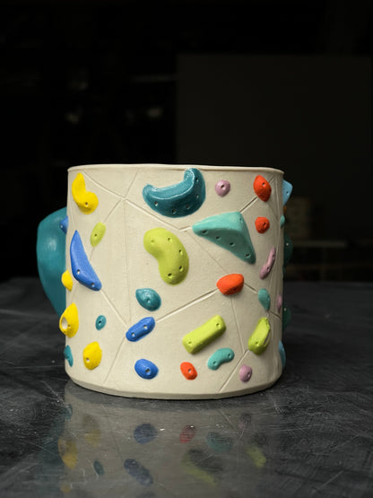 White Climbing Cup with Hold Handle - SAMPLES
