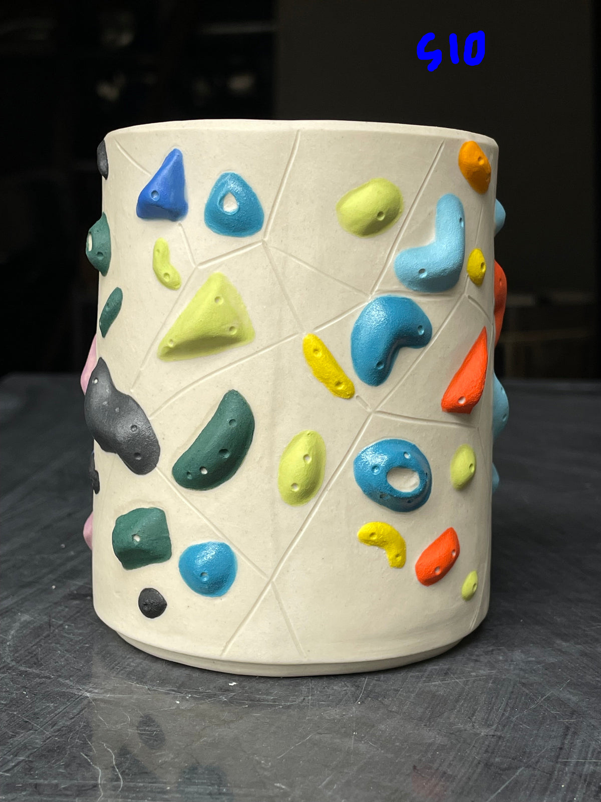 White Climbing Wall Cup (no handle) - 16oz