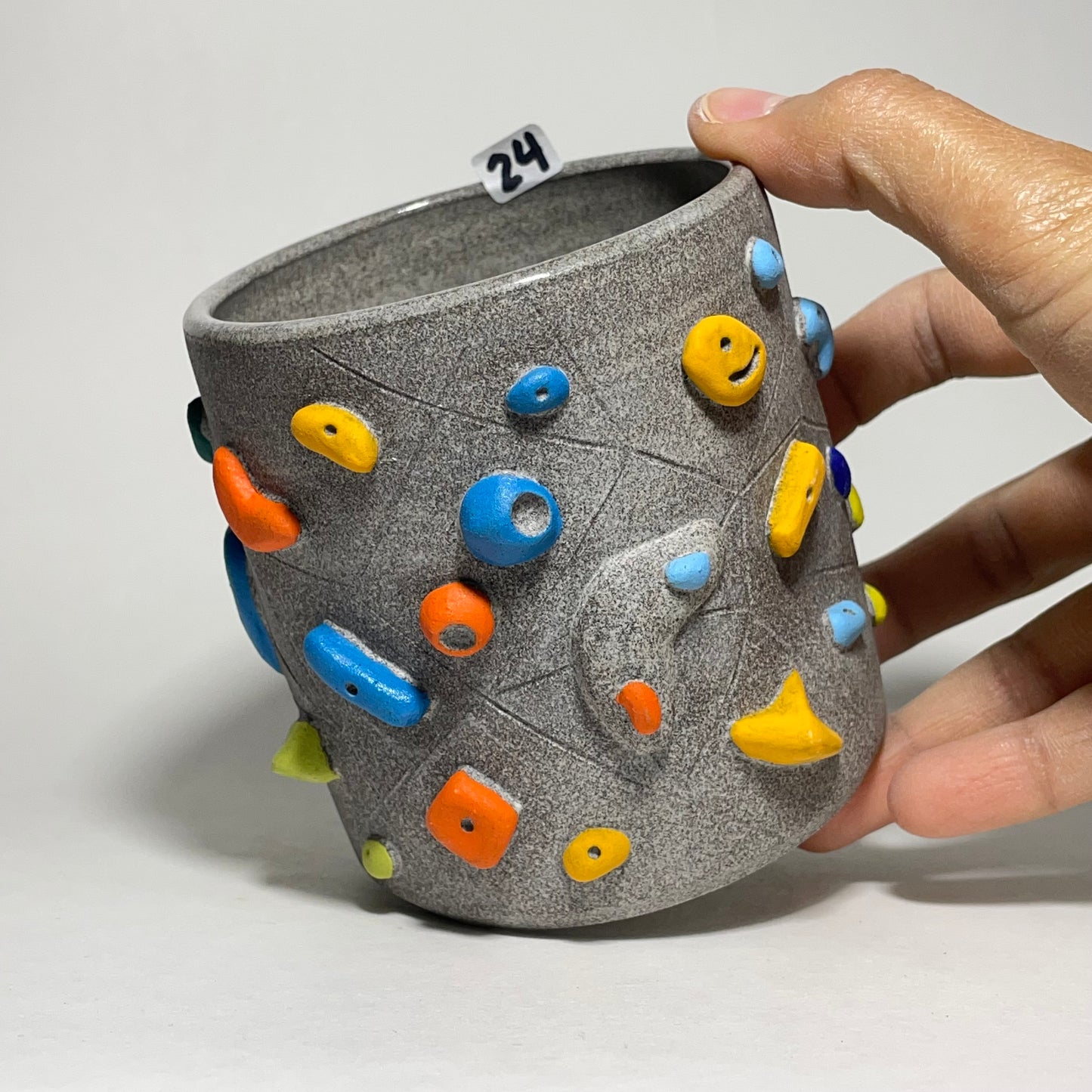 Climbing Cups (no handle) - Granite Clay
