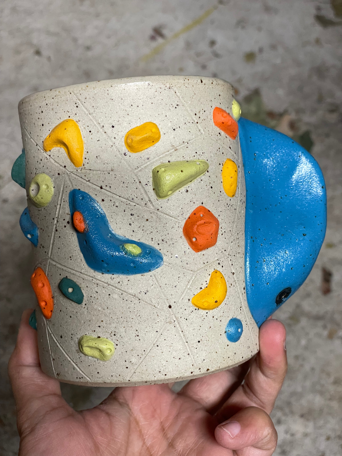 Buff Speckled Cups - OVERFIRED/SECONDS