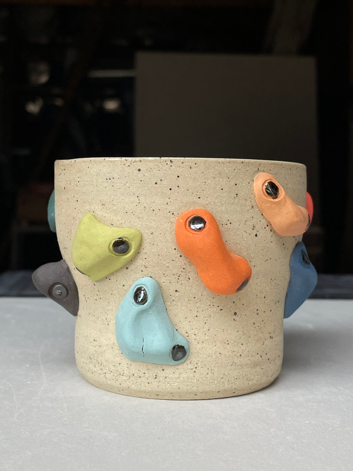 Buff Speckle Multi-hold Cup 10oz SECOND