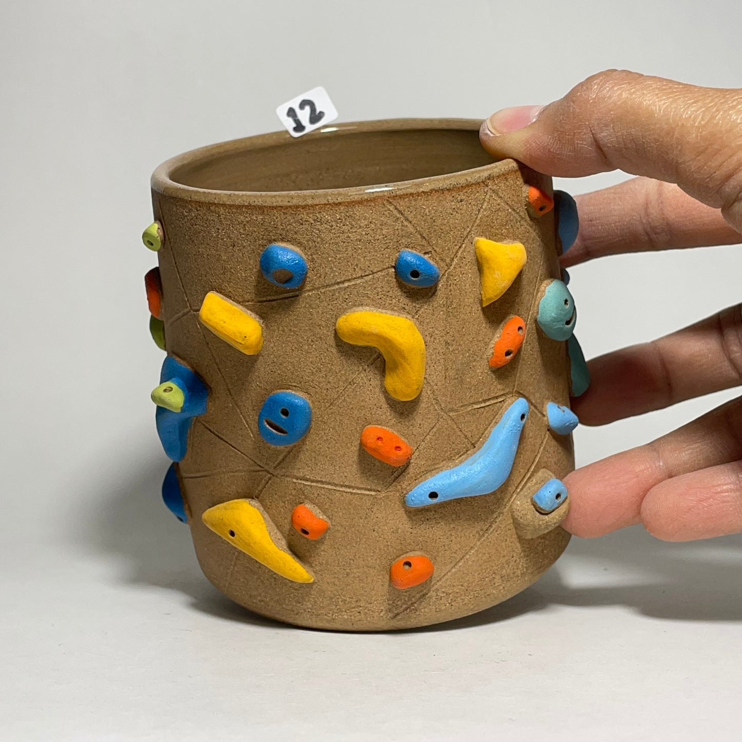 Climbing Cup - Toasty Brown Clay (11oz) #12 (Maker’s Pick!)