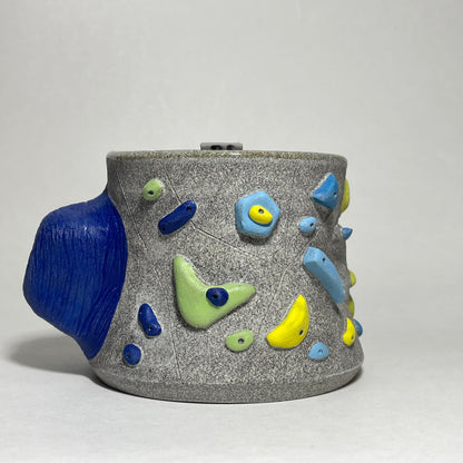 Climbing Cup - Hold Handle - Granite Clay (10-11oz)
