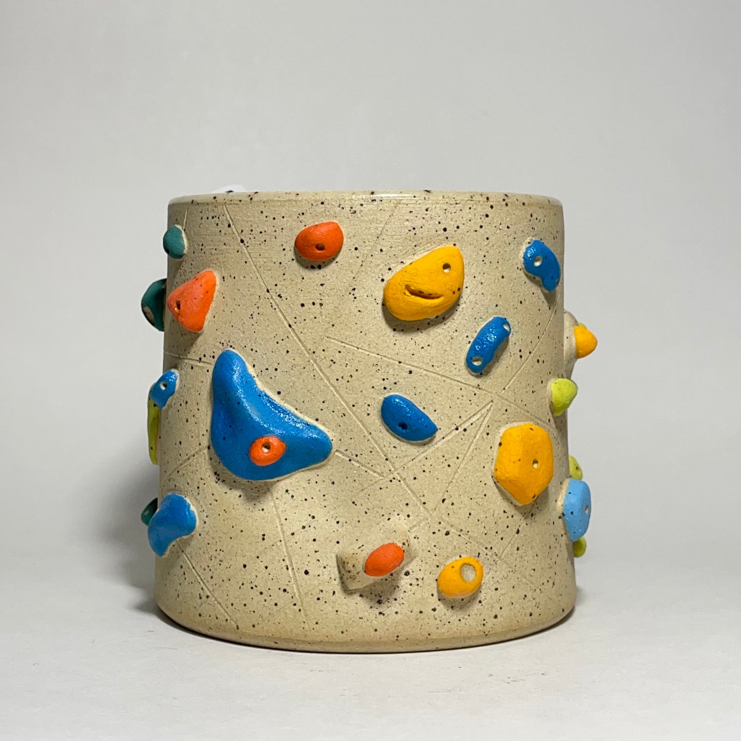 Climbing Cups (no handle) - Buff Speckled (10-12oz)