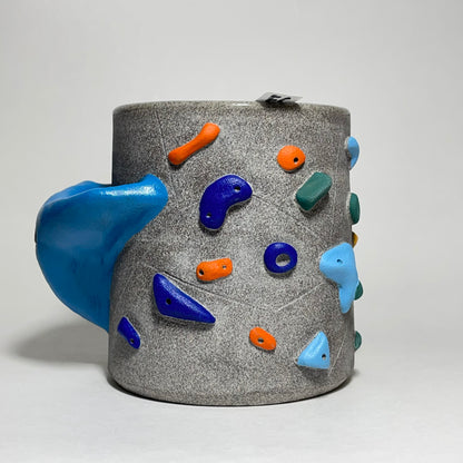 Climbing Cup - Hold Handle - Granite Clay (10-11oz)