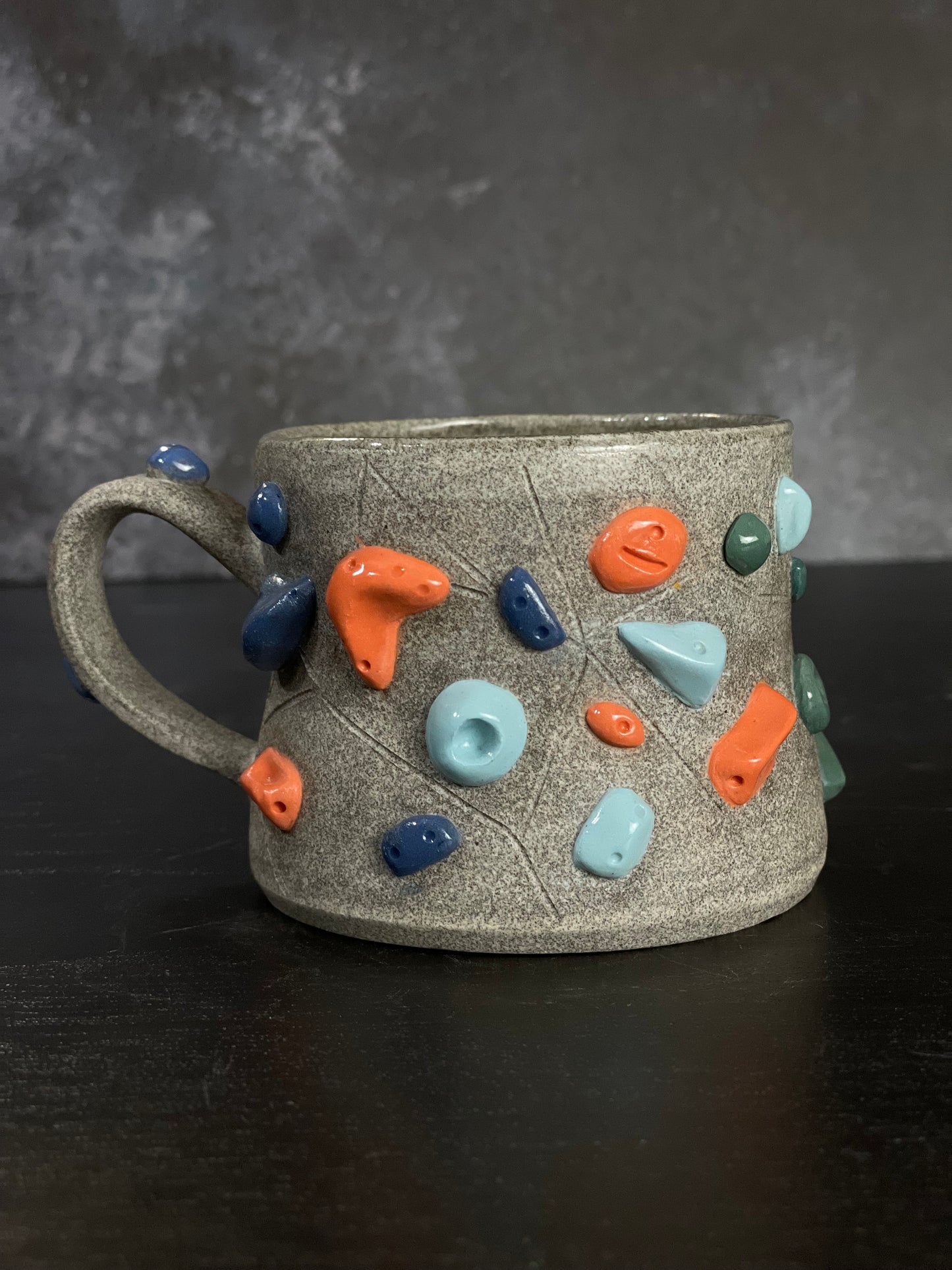 Granite Climbing Mug 8-10oz - Handsculpted - SAMPLES